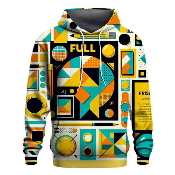 Chic 70s Geometric Shapes Hoodie