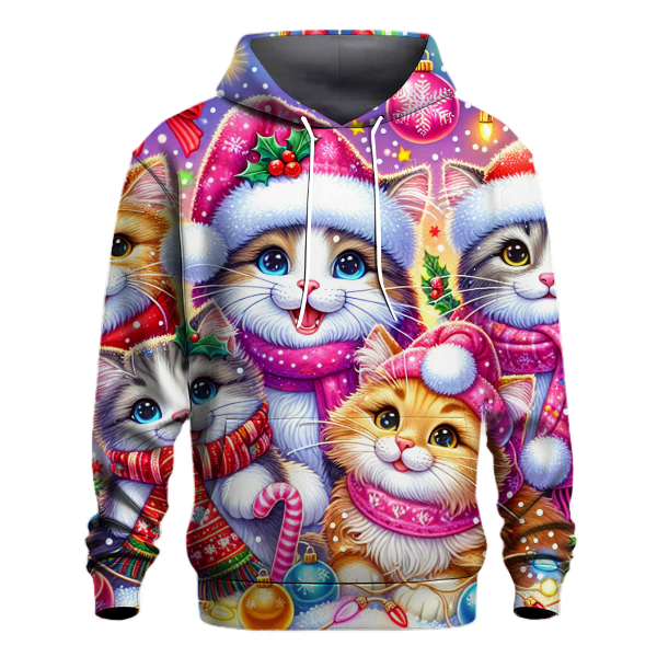 Jolly Holiday Cat Crew Hoodie