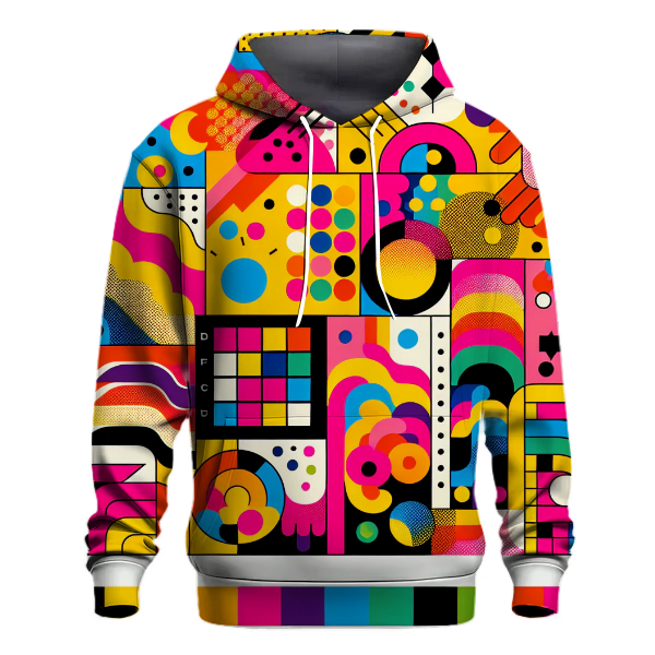 Groovy Colors Pattern Design Hoodie