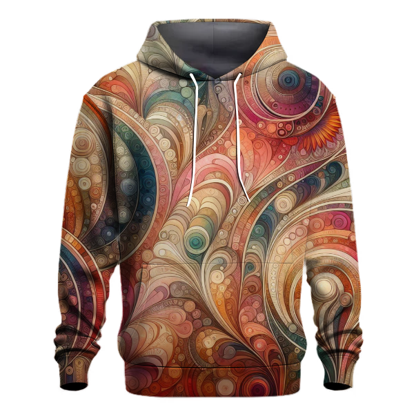 Retro Floral Harmony Hoodie