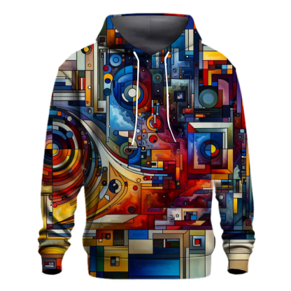 Geometric Abstract Symphony Hoodie