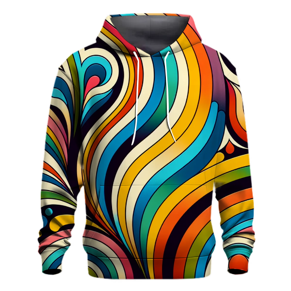 Retro Rainbow Arcs Hoodie