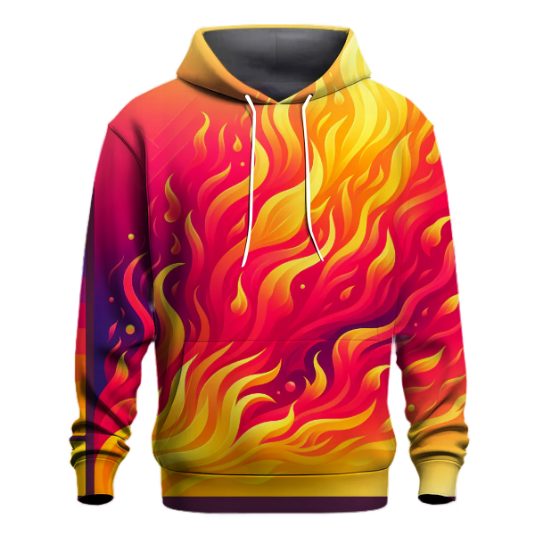 Crimson Blaze Effect Hoodie