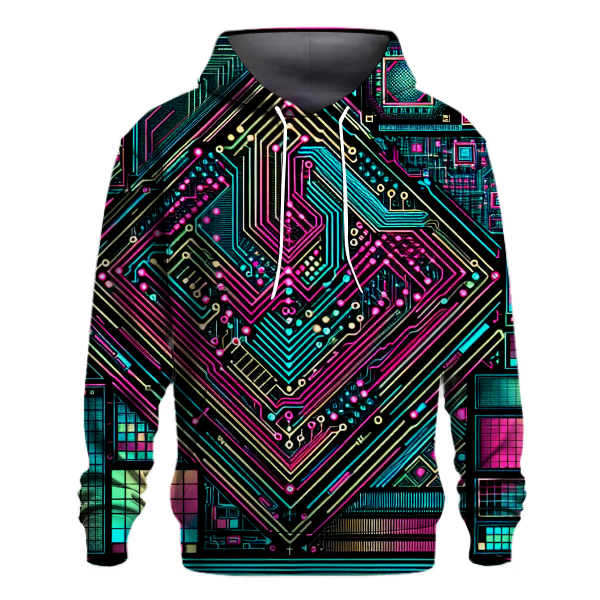 Digital Retro Circuitry Hoodie