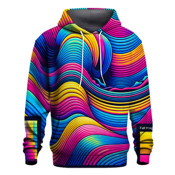 Electric Waves of Color Hoodie