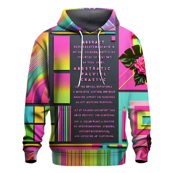 Neon Floral Fiesta Hoodie