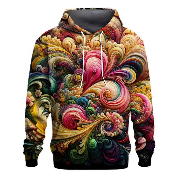 Garden Paradise Tie-dye Design Hoodie