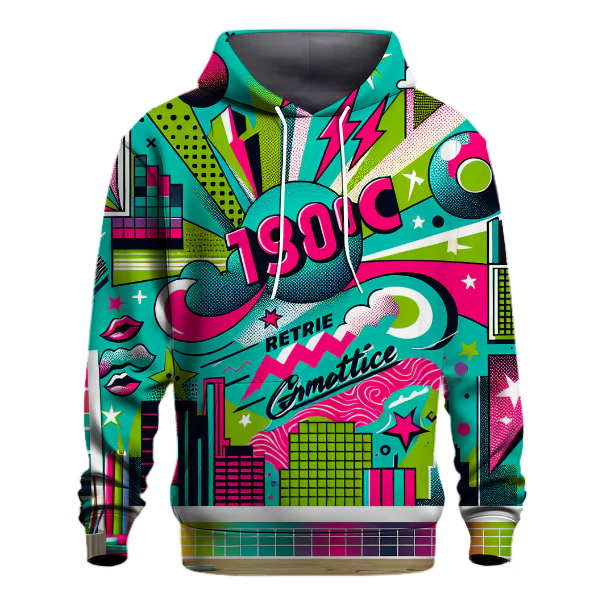 Retro Graphic Explosion Hoodie