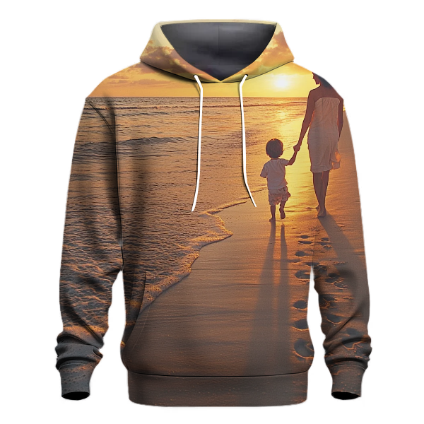 The Waves of Comfort A Mothers Embrace in Nature Hoodie
