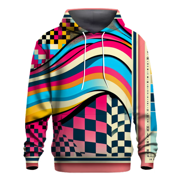 Funky Checkerboard Patterns Hoodie