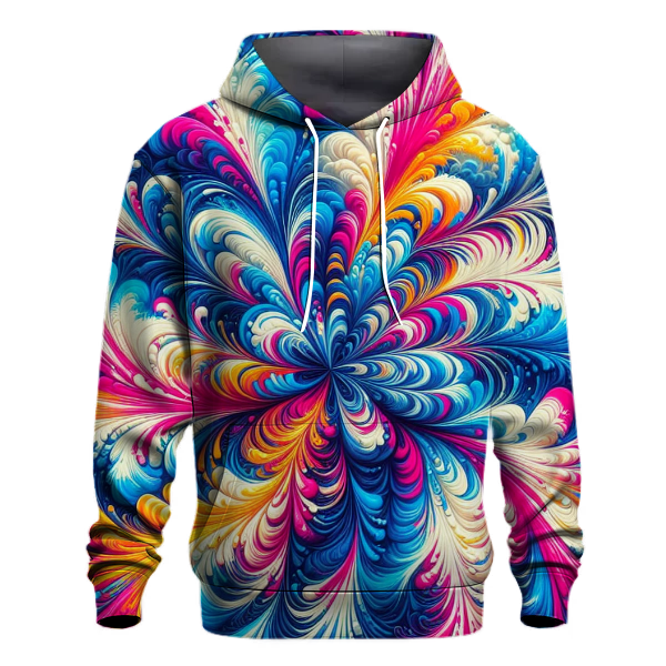 Electric Dreamscape Tie-dye Hoodie