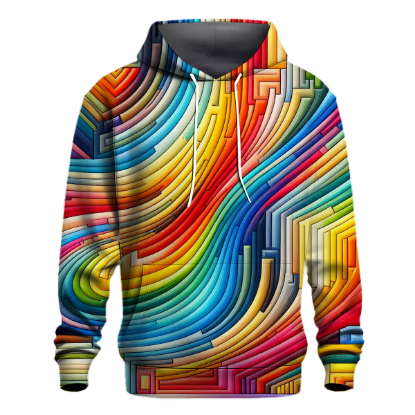 Cheerful Rainbow Stripes Hoodie