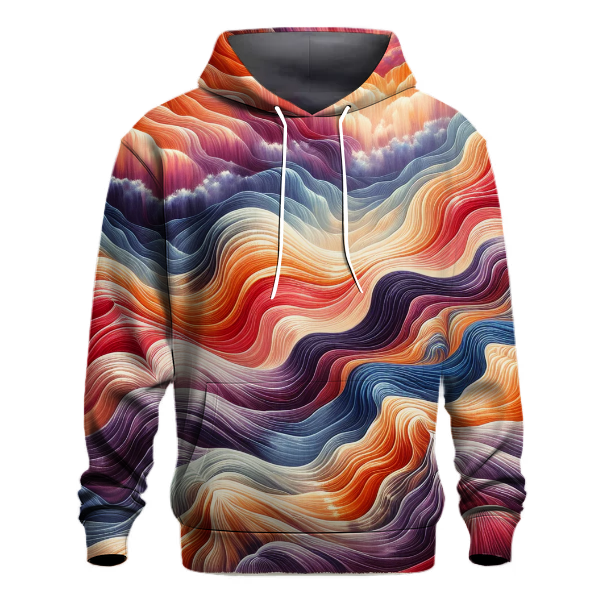 Tropical Sunset Wave Hoodie