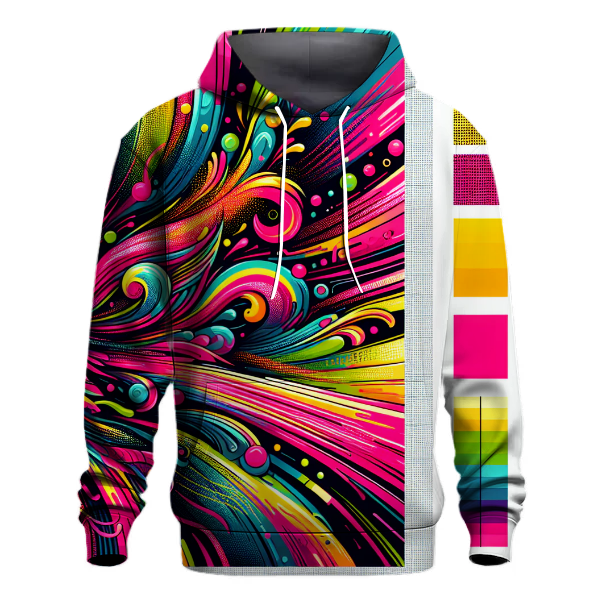 Electric Neon Tie-dye Design Hoodie