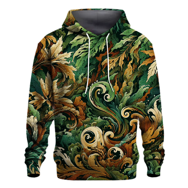 Jungle Fern Print Hoodie