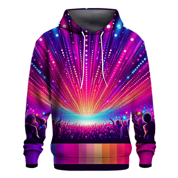 Festival Lights Gradient Design Hoodie