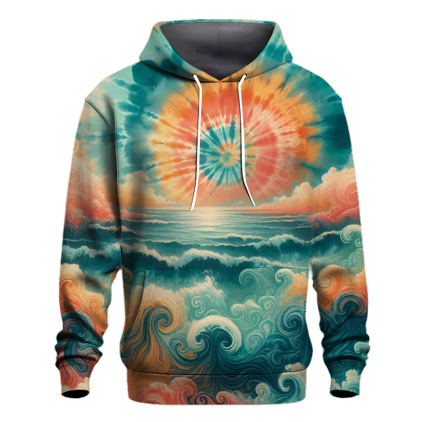 Ocean Sunset Burst Hoodie