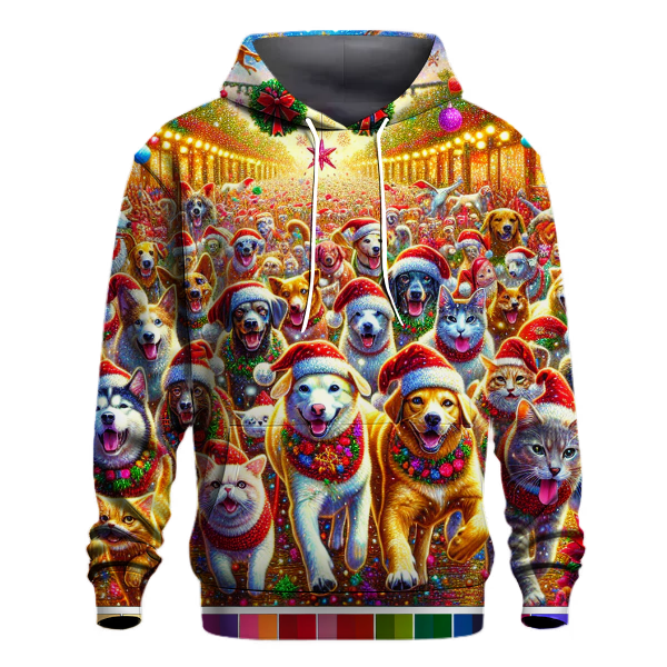Joyous Holiday Pet Parade Hoodie