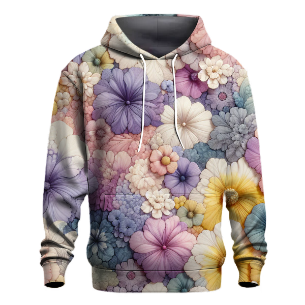 Floral Cascade Tie-Dye Hoodie