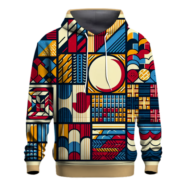 Bold Retro Plaid Hoodie