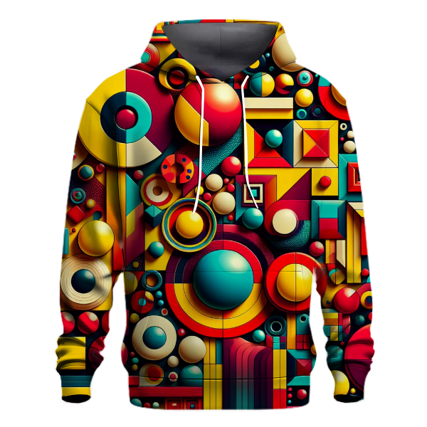 Retro Geometric Wonders Hoodie