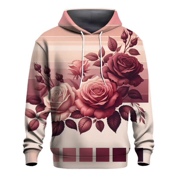 Vintage Rose Bloom Hoodie