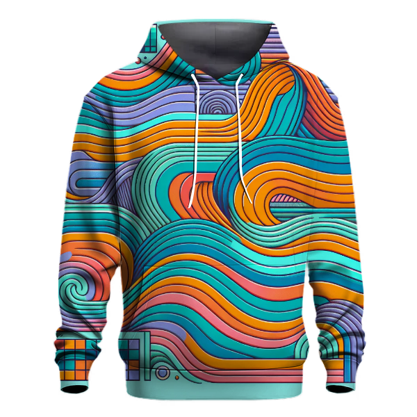 Groovy Rainbow Pathways Hoodie