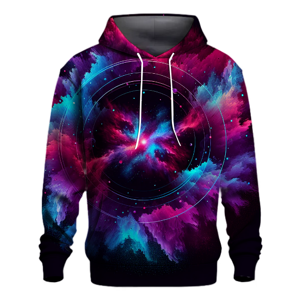 Cosmic Nebula Waves Hoodie