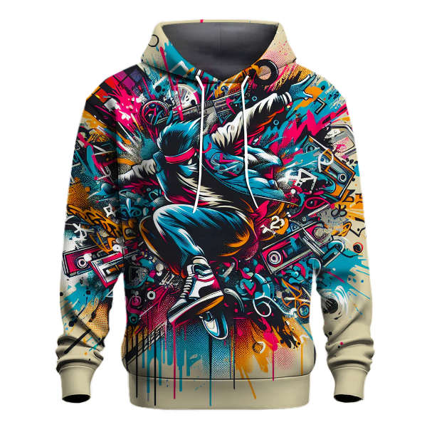 Retro Grunge Graffiti Hoodie