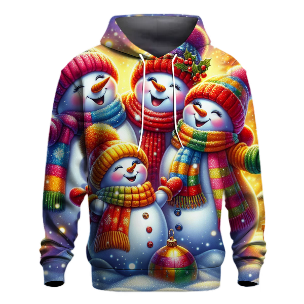 Merry Snowmen Family Hoodie