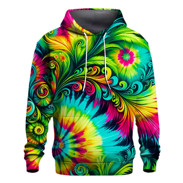 Neon Jungle Tie-dye Hoodie