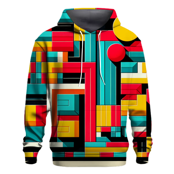Color Blocked Retro Hoodie