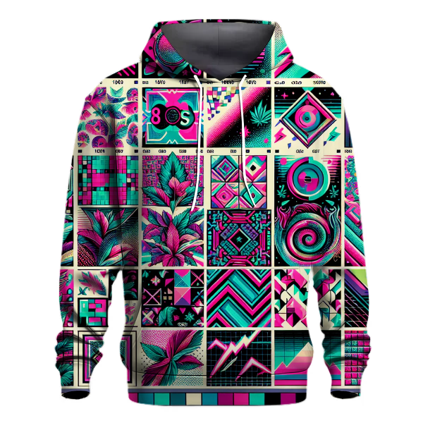 Classic 80s Pattern Explosion Hoodie