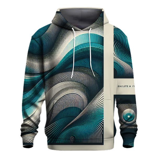 Retro Optical Waves Hoodie