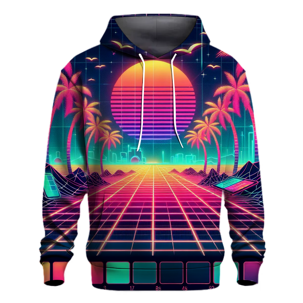 Futuristic Retrowave Scape Hoodie