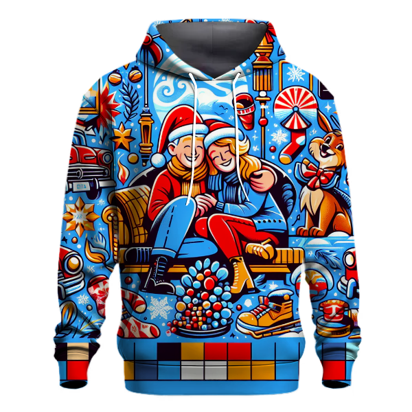 Retro Holiday Movie Celebration Hoodie