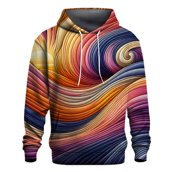 Retro Sunset Wave Hoodie