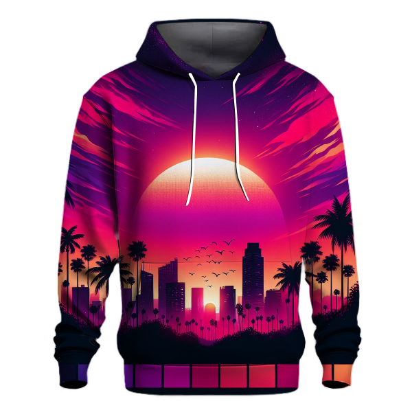 Electric Sunset Silhouettes Hoodie