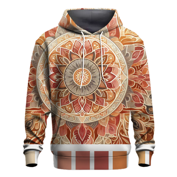 Amber Glow Tie-Dye Hoodie