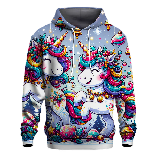 Jingle Bell Unicorns Hoodie