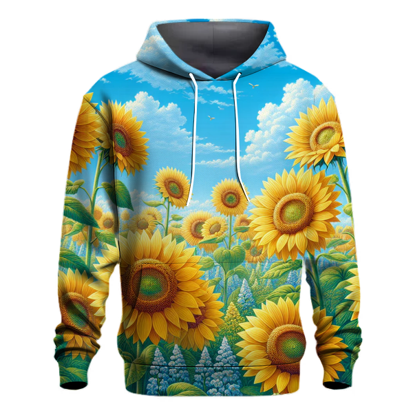 Cheerful Sunflower Garden Hoodie