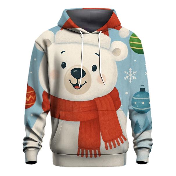 Cute Polar Bear Christmas Hoodie