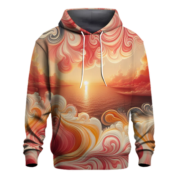 Coral Sunset Bliss Hoodie