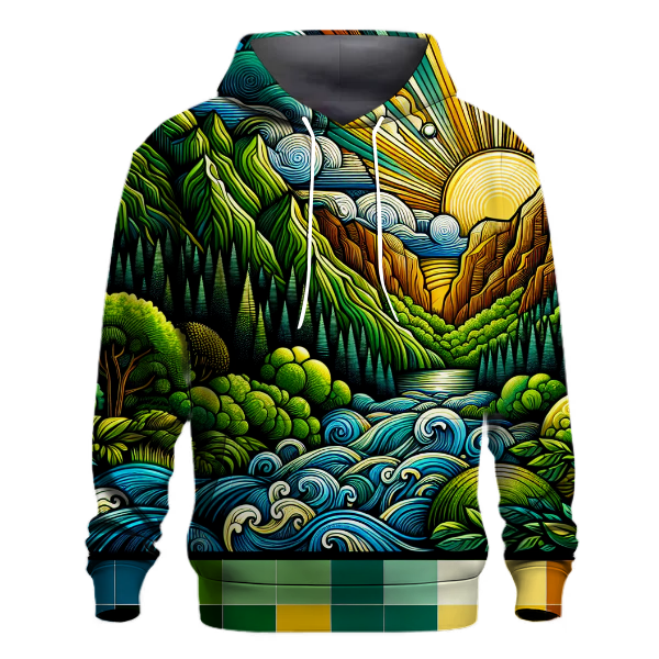 Vivid Nature Scenes Hoodie