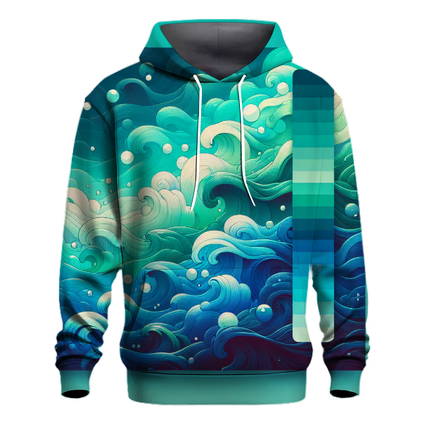 Crystal Wave Gradient Hoodie