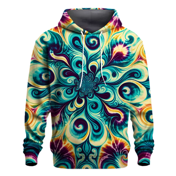 Retro Tie-Dye Swirls Hoodie