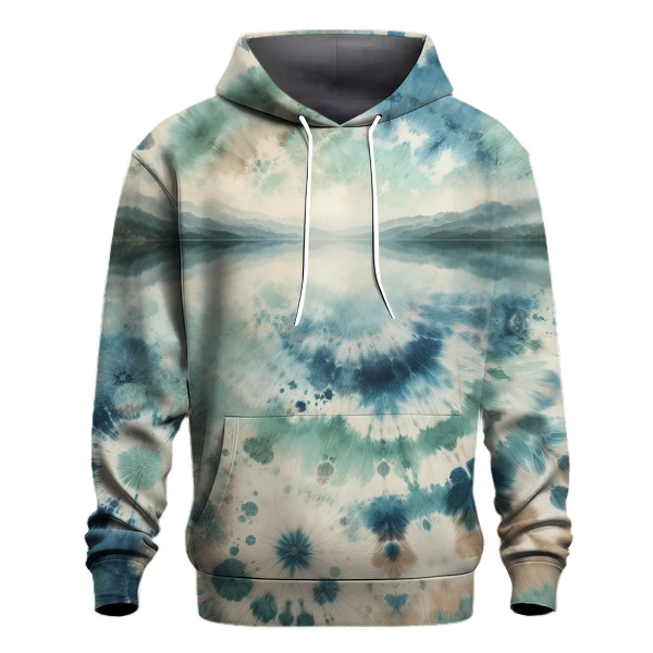 Serene Lakeside Tie-dye Hoodie