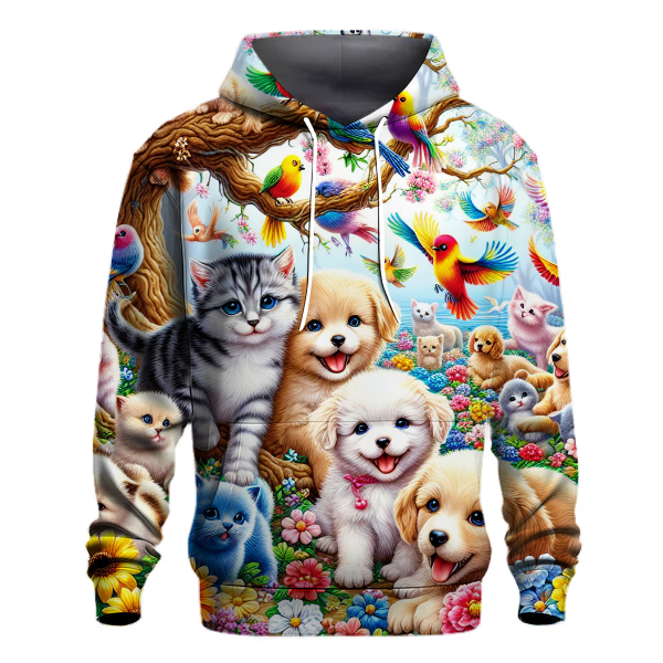 Playful Paws and Claws Hoodie