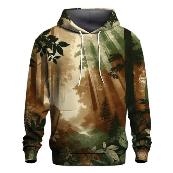 Earthy Woodland Harmony Hoodie
