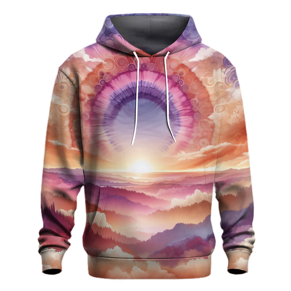 Dawn Horizon Tie-Dye Design Hoodie